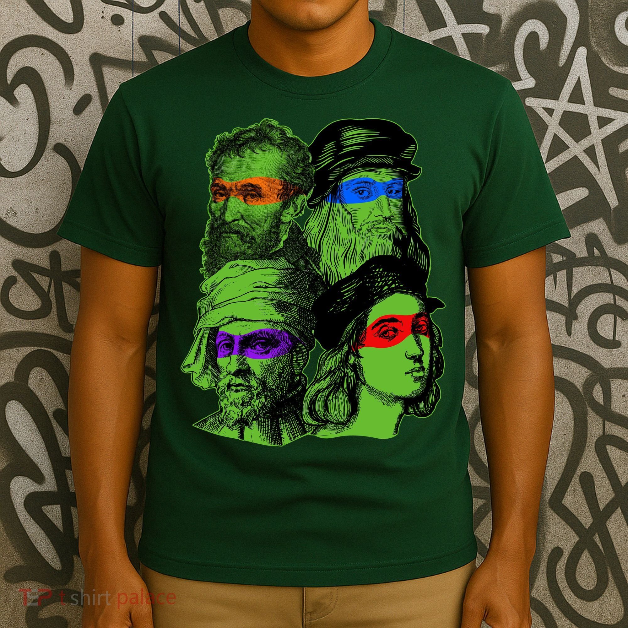 Funny Renaissance Ninja Painters T-Shirt