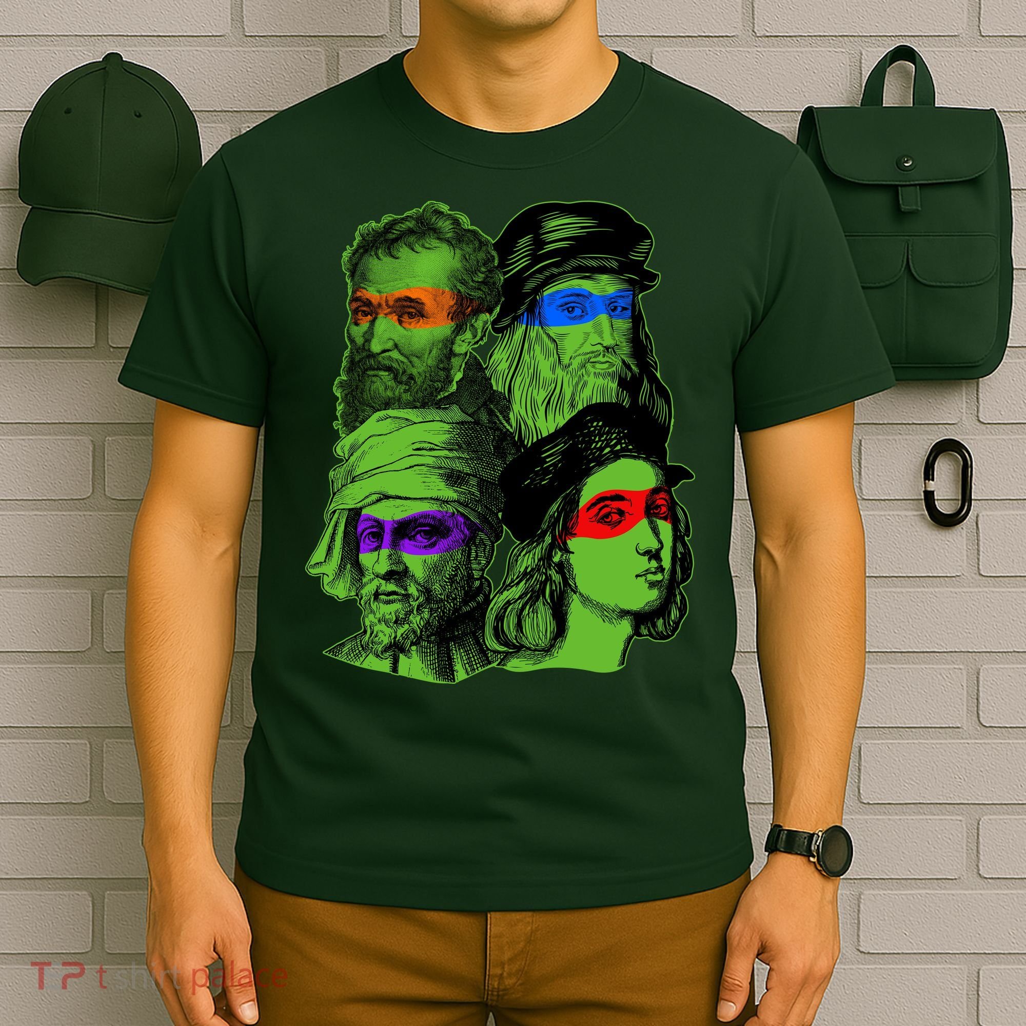 Funny Renaissance Ninja Painters T-Shirt