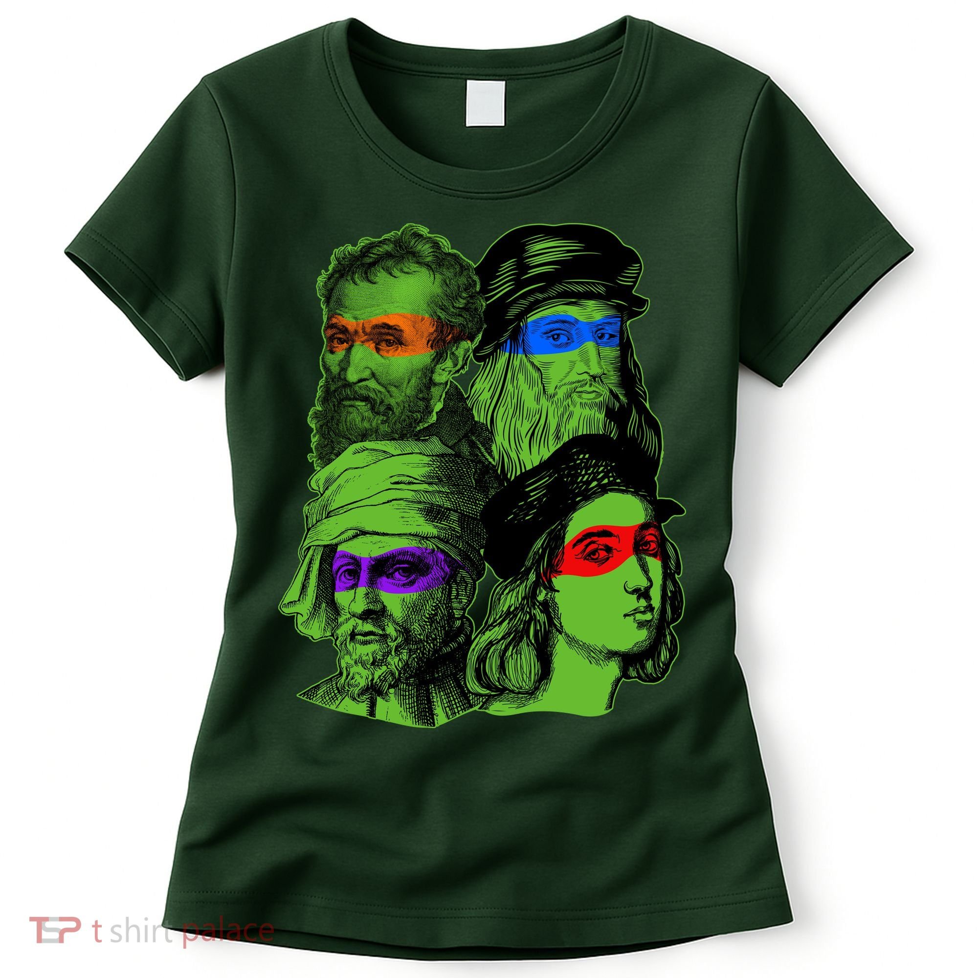 Funny Renaissance Ninja Painters Women's T-Shirt