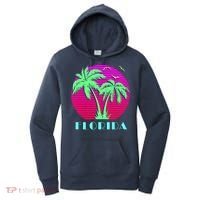 Florida Retro Neon Palm Trees Sunset Women's Hoodie thumb 0