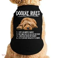 Funny Rules Napping Goldendoodle Doodle Dog Lover Doggie Tank thumb 0