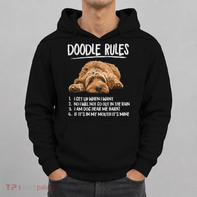 Funny Rules Napping Goldendoodle Doodle Dog Lover Hoodie
