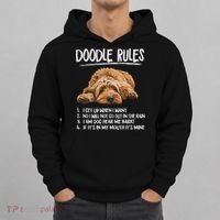 Funny Rules Napping Goldendoodle Doodle Dog Lover Hoodie thumb 0