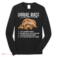 Funny Rules Napping Goldendoodle Doodle Dog Lover Long Sleeve Shirt thumb 0