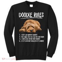 Funny Rules Napping Goldendoodle Doodle Dog Lover Sweatshirt thumb 0