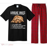 Funny Rules Napping Goldendoodle Doodle Dog Lover Pajama Set thumb 0