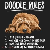 Funny Rules Napping Goldendoodle Doodle Dog Lover Hat thumb 2