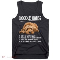 Funny Rules Napping Goldendoodle Doodle Dog Lover Tank Top thumb 0