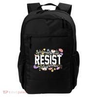 Floral Resist Not My President Antitrump Backpack thumb 0