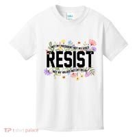 Floral Resist Not My President Antitrump Kids T-Shirt thumb 0