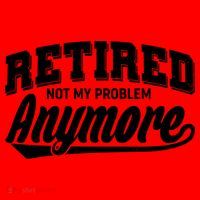 Funny Retired Not My Problem Anymore Santa Hat thumb 1