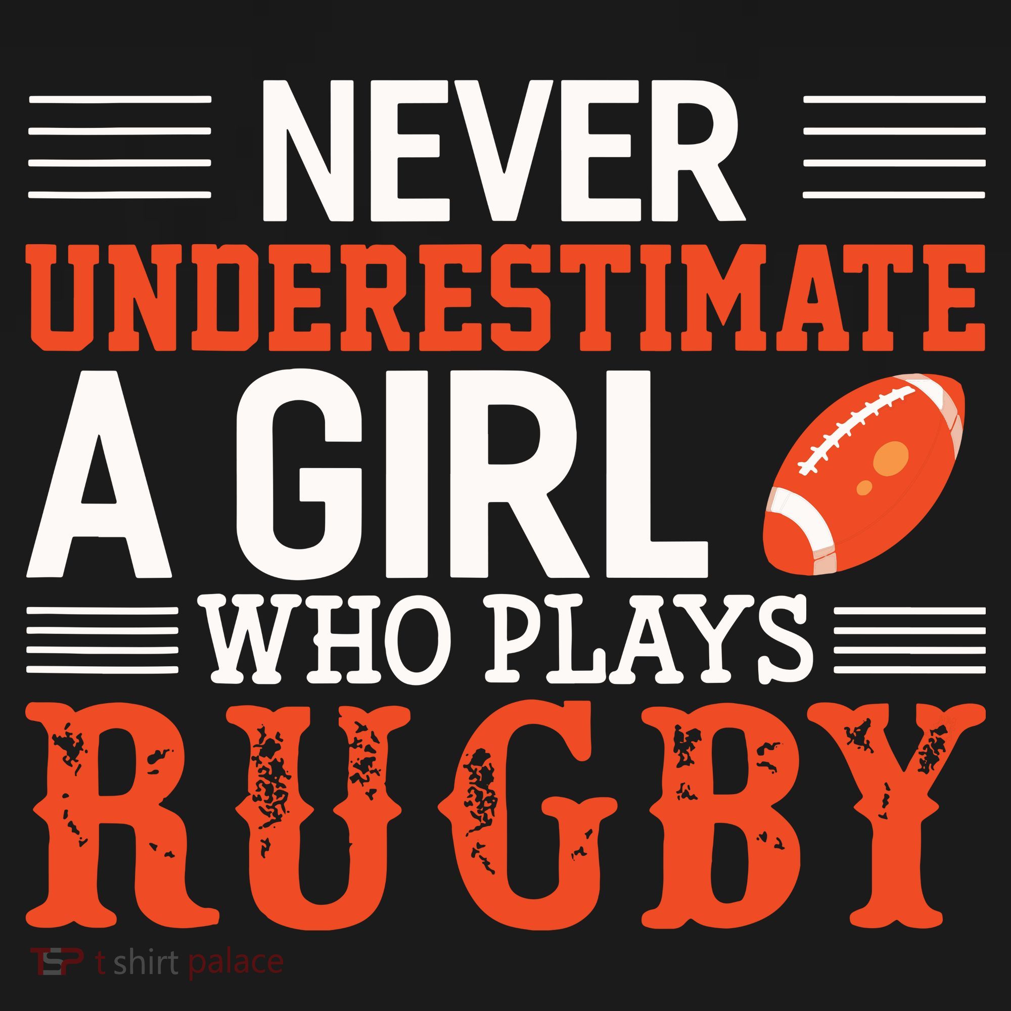 Funny Rugby Never Underestimate A Girl Who Plays Rugby Ornament