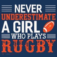 Funny Rugby Never Underestimate A Girl Who Plays Rugby Mousepad thumb 1