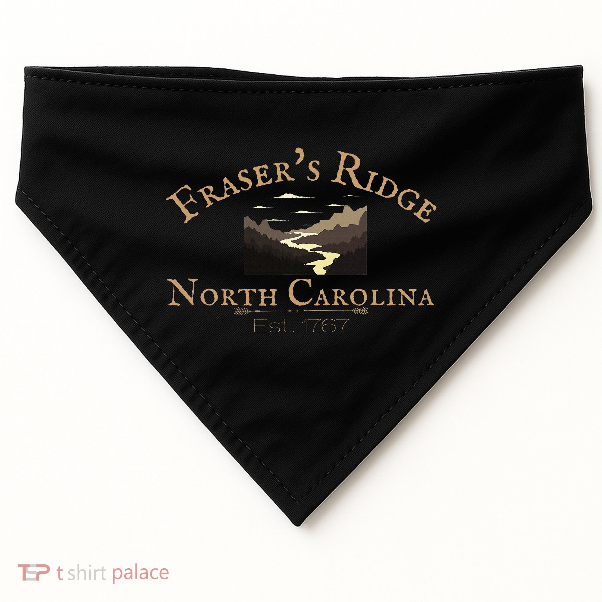 FraserS Ridge North Carolina 1767 Sassenach USA-Made Doggie Bandana