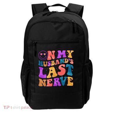 Funny Retro On My Husband's Last Nerve Backpack