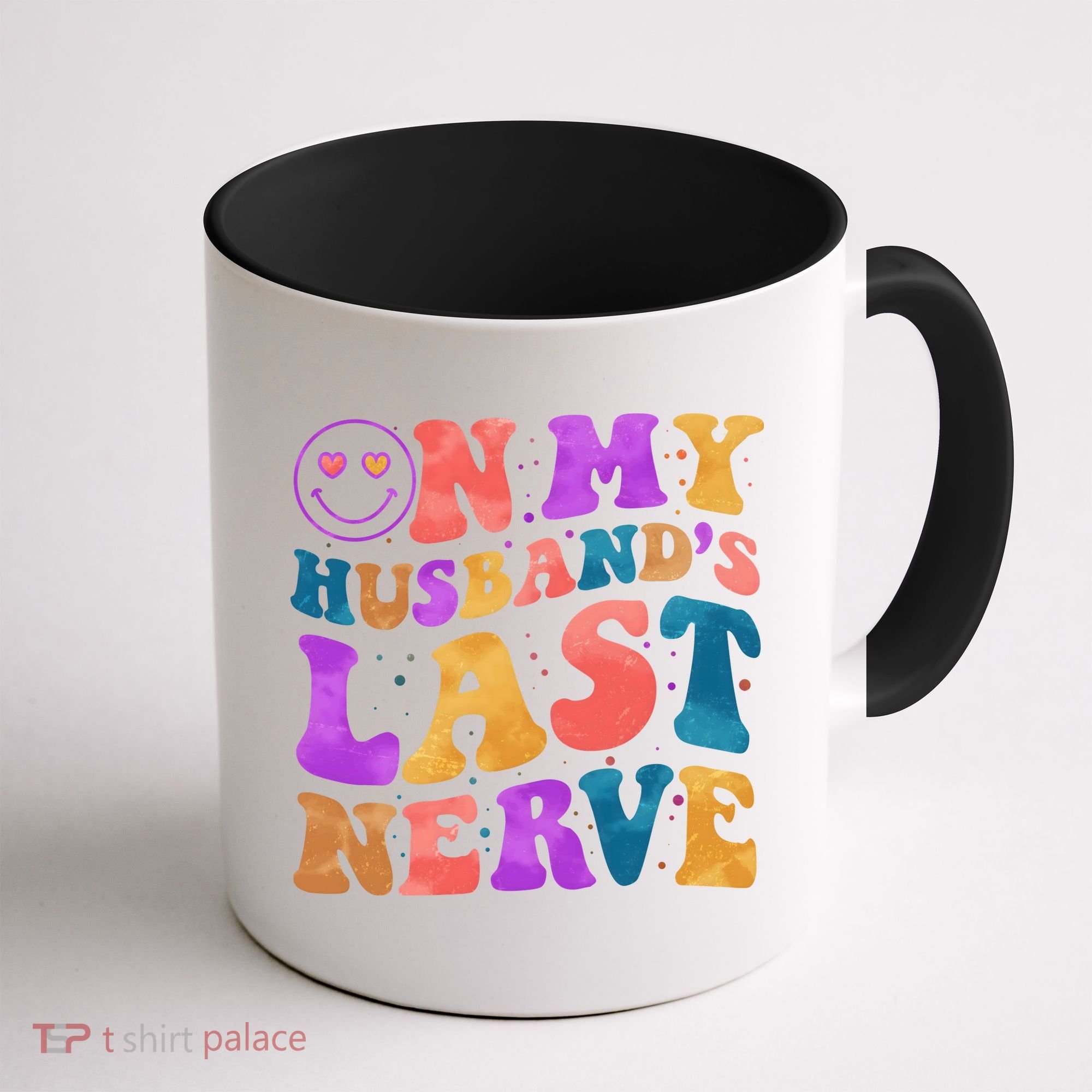Funny Retro On My Husband's Last Nerve Coffee Mug