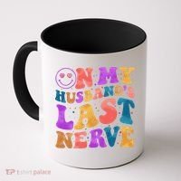 Funny Retro On My Husband's Last Nerve Coffee Mug thumb 0