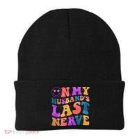 Funny Retro On My Husband's Last Nerve Beanie thumb 0