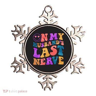 Funny Retro On My Husband's Last Nerve Ornament