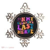 Funny Retro On My Husband's Last Nerve Ornament thumb 0