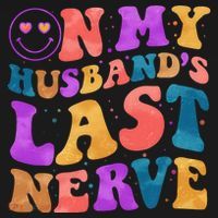 Funny Retro On My Husband's Last Nerve Ornament thumb 1
