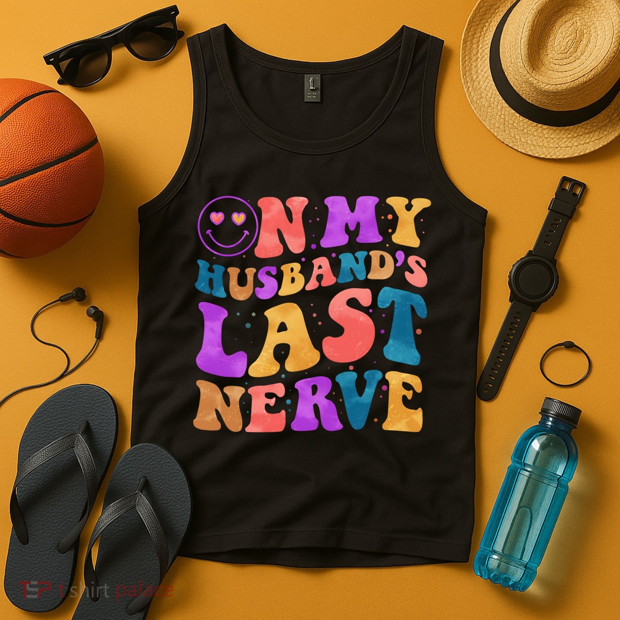 Funny Retro On My Husband's Last Nerve Tank Top