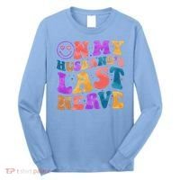 Funny Retro On My Husband's Last Nerve Long Sleeve Shirt thumb 0