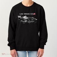 Formula Racing Open Wheel Car Las Vegas Circuit Usa Flag Women's Sweatshirt thumb 0