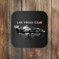 Formula Racing Open Wheel Car Las Vegas Circuit Usa Flag Coaster thumb 0