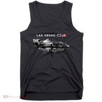 Formula Racing Open Wheel Car Las Vegas Circuit Usa Flag Tank Top thumb 0