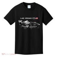 Formula Racing Open Wheel Car Las Vegas Circuit Usa Flag Kids T-Shirt thumb 0