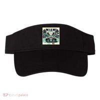Formula Racing Open Wheel Car Retro Miami Circuit Usa Flag Visor thumb 0