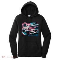 Formula Racing Open Wheel Car Retro Miami Circuit Usa Flag Women's Hoodie thumb 0
