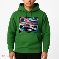 Formula Racing Open Wheel Car Retro Miami Circuit Usa Flag Hoodie thumb 2
