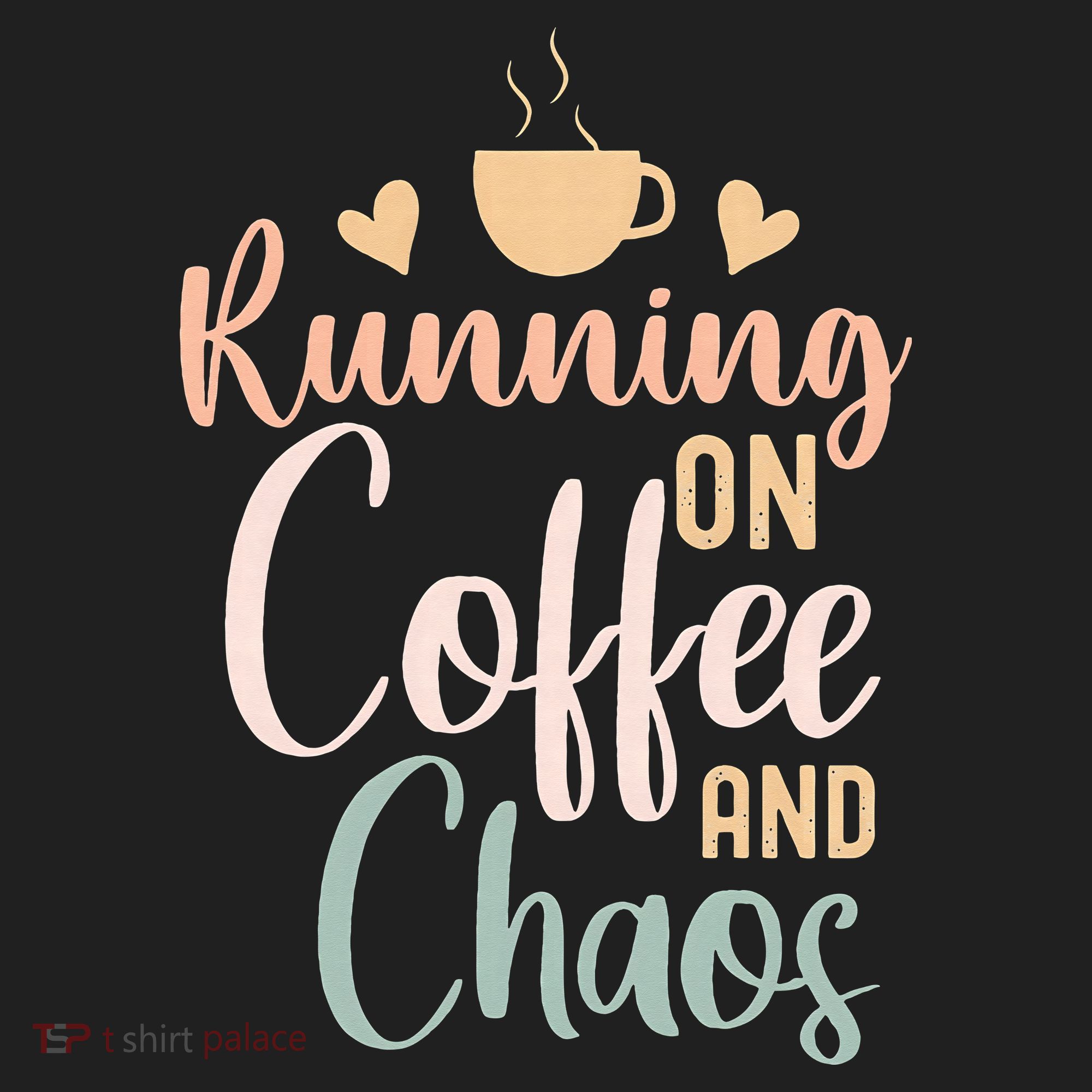 Funny Running on Coffee and Chaos Saying Coffee Addict Humor Kids Plaid Pajama Set