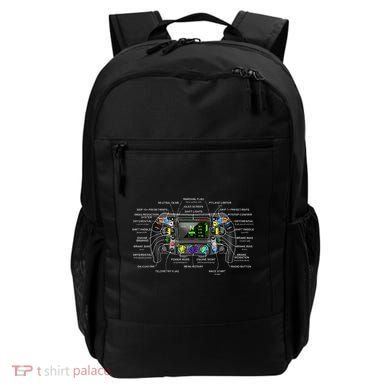 Formula Racing Open Wheel Car Fan Steering Wheel Explained Backpack