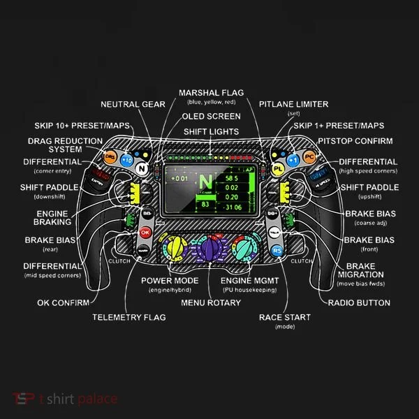 Formula Racing Open Wheel Car Fan Steering Wheel Explained Toddler Hoodie