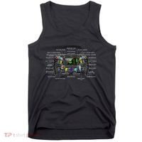 Formula Racing Open Wheel Car Fan Steering Wheel Explained Tank Top thumb 0