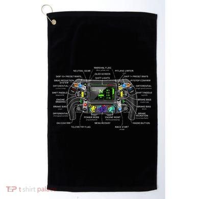 Formula Racing Open Wheel Car Fan Steering Wheel Explained Golf Towel