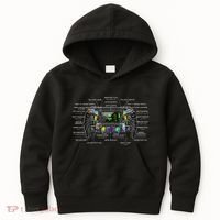 Formula Racing Open Wheel Car Fan Steering Wheel Explained Kids Hoodie thumb 0