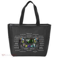 Formula Racing Open Wheel Car Fan Steering Wheel Explained Tote Bag thumb 0