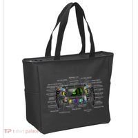 Formula Racing Open Wheel Car Fan Steering Wheel Explained Tote Bag thumb 2