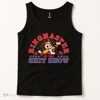 Funny Ringmaster Of The Shit Show The Show Must Go On Tank Top thumb 2
