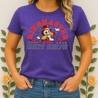 Funny Ringmaster Of The Shit Show The Show Must Go On Women's T-Shirt thumb 2