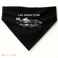 Formula Racing Open Wheel Car Las Vegas Circuit Usa Flag Gift USA-Made Doggie Bandana thumb 0
