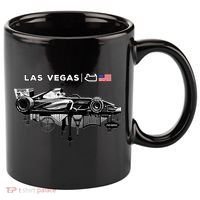 Formula Racing Open Wheel Car Las Vegas Circuit Usa Flag Gift 11oz C Handle Ceramic Mug thumb 0
