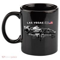 Formula Racing Open Wheel Car Las Vegas Circuit Usa Flag Gift 11oz C Handle Ceramic Mug thumb 2