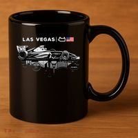 Formula Racing Open Wheel Car Las Vegas Circuit Usa Flag Gift 11oz C Handle Ceramic Mug thumb 3