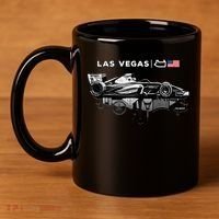 Formula Racing Open Wheel Car Las Vegas Circuit Usa Flag Gift 11oz C Handle Ceramic Mug thumb 4
