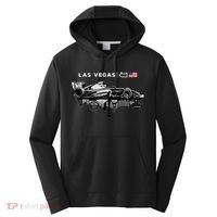 Formula Racing Open Wheel Car Las Vegas Circuit Usa Flag Gift Performance Fleece Hoodie thumb 0